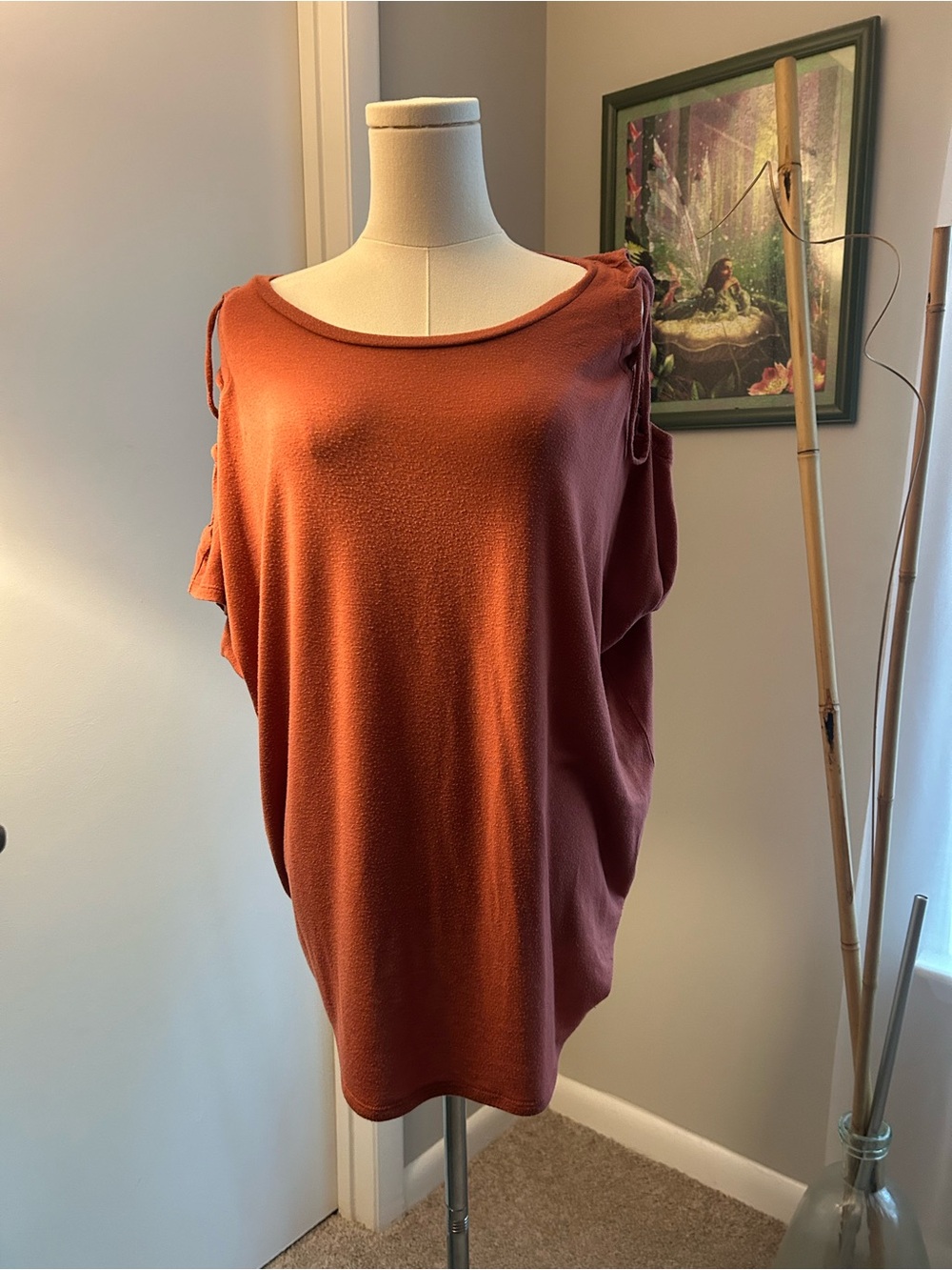 🧡🪴Express One Eleven Burnt Orange Knit Top